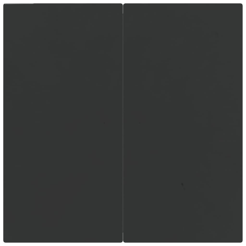 vidaXL 5-osainen Ulkoruokailuryhmä harmaa/musta polyrottinki ja teräs