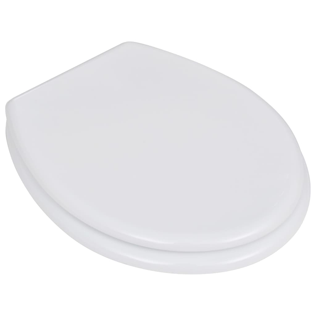 vidaXL WC-istuin MDF yksinkertainen muotoilu valkoinen