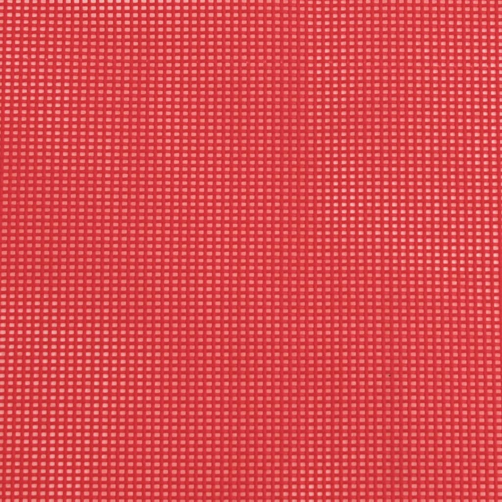 vidaXL Taitettavat rantatuolit 2 kpl punainen Textilene / teräs