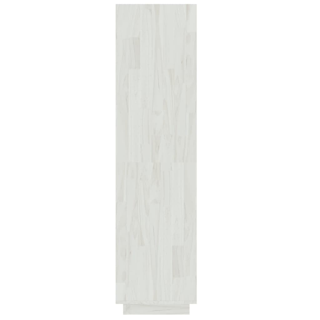 vidaXL Kirjahylly/tilanjakaja valkoinen 40x35x135 cm täysi mänty