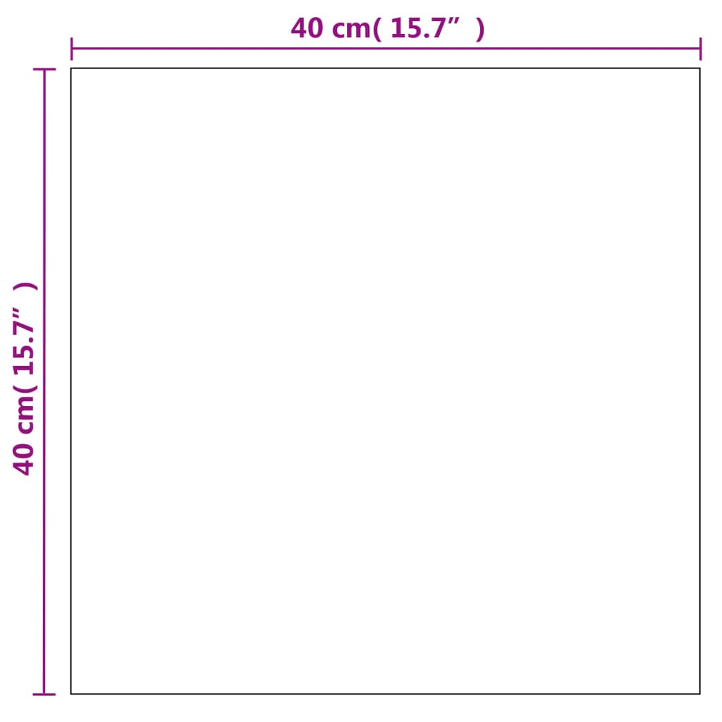 vidaXL Seinäpeili neliö lasi 40x40 cm
