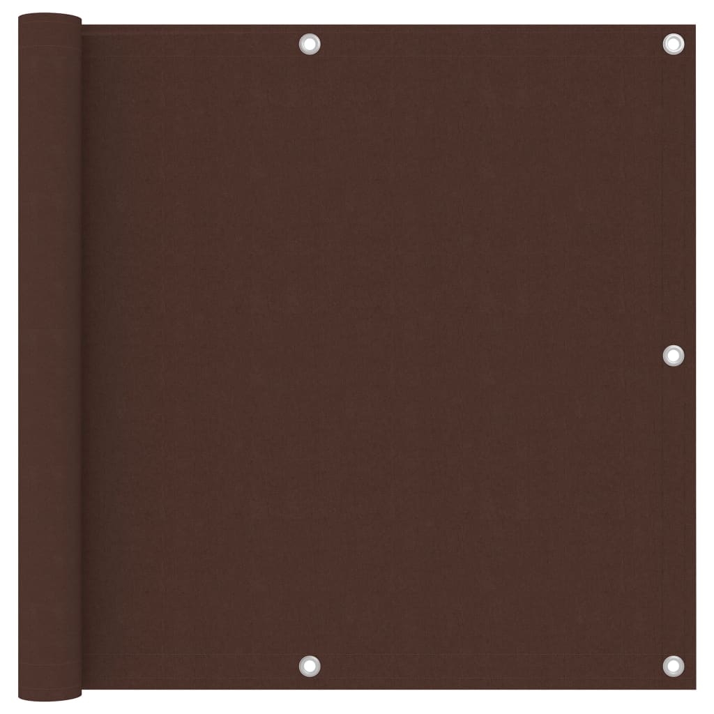 vidaXL Parvekkeen suoja ruskea 90x300 cm Oxford kangas