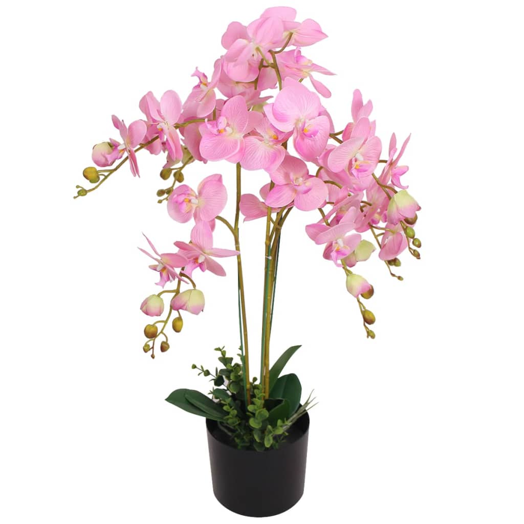 vidaXL Tekokukka ruukulla orkidea 75 cm vaaleanpunainen