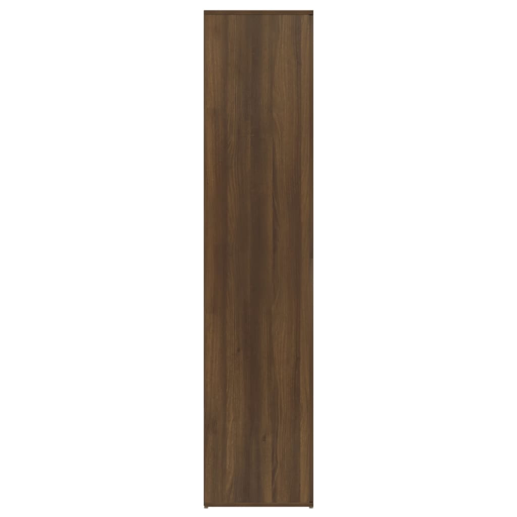 vidaXL Kenkäteline ruskea tammi 80x39x178 cm tekninen puu