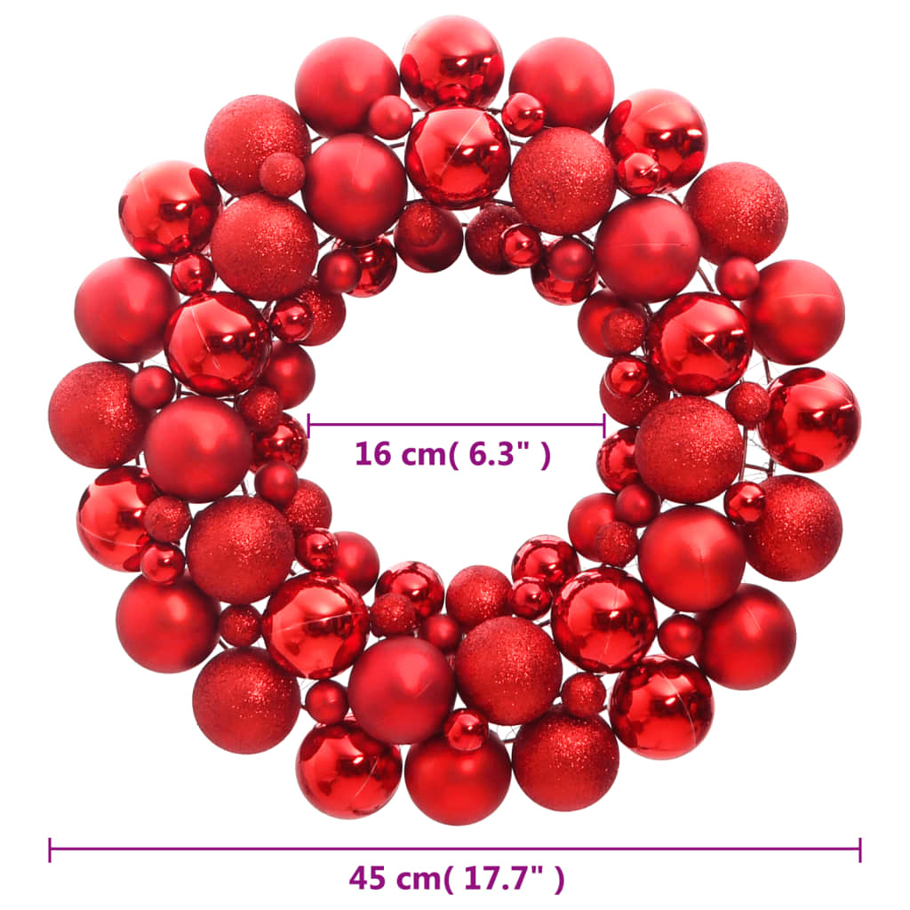 vidaXL Jouluseppele punainen 45 cm polystyreeni