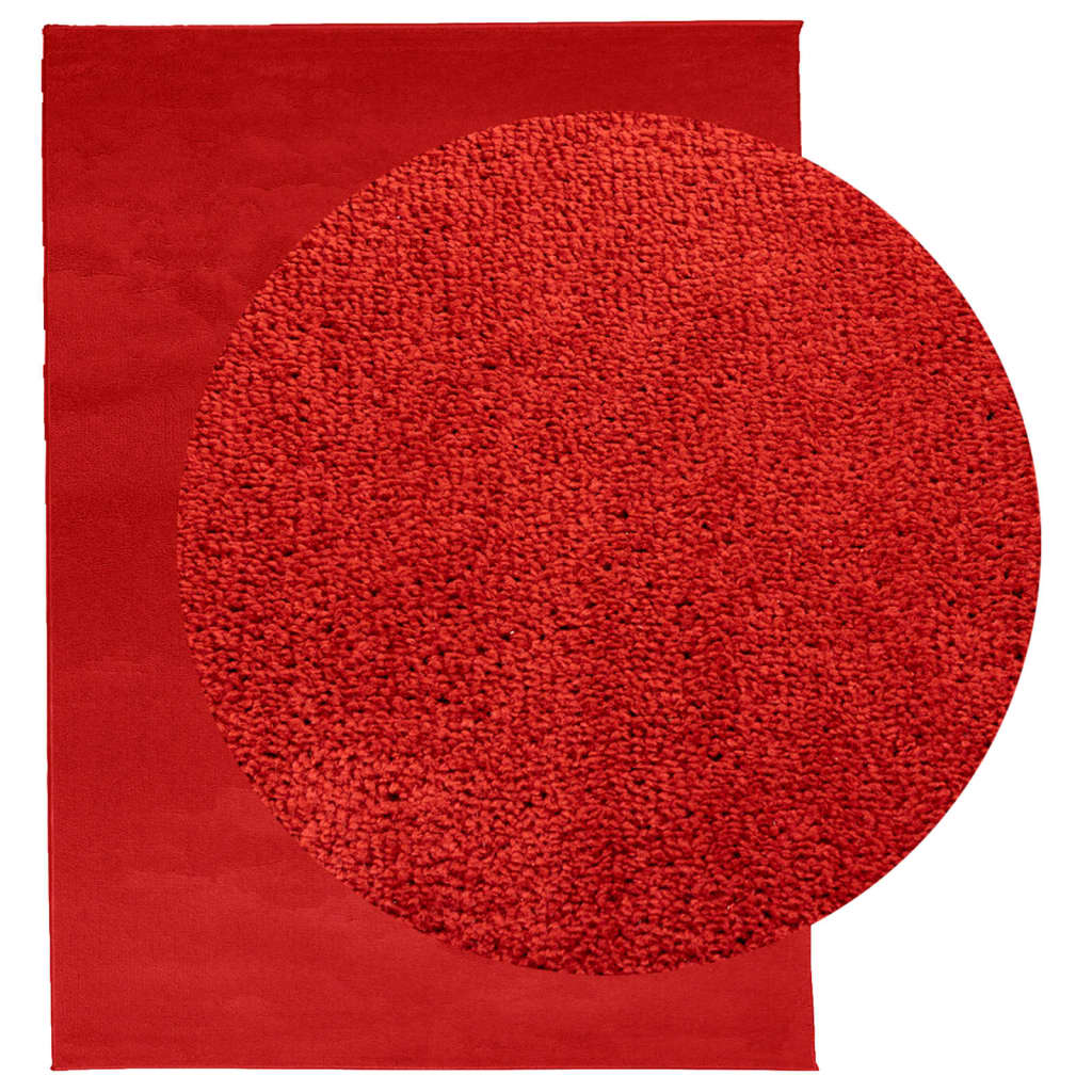 vidaXL Matto OVIEDO lyhytnukkainen punainen 240x340 cm