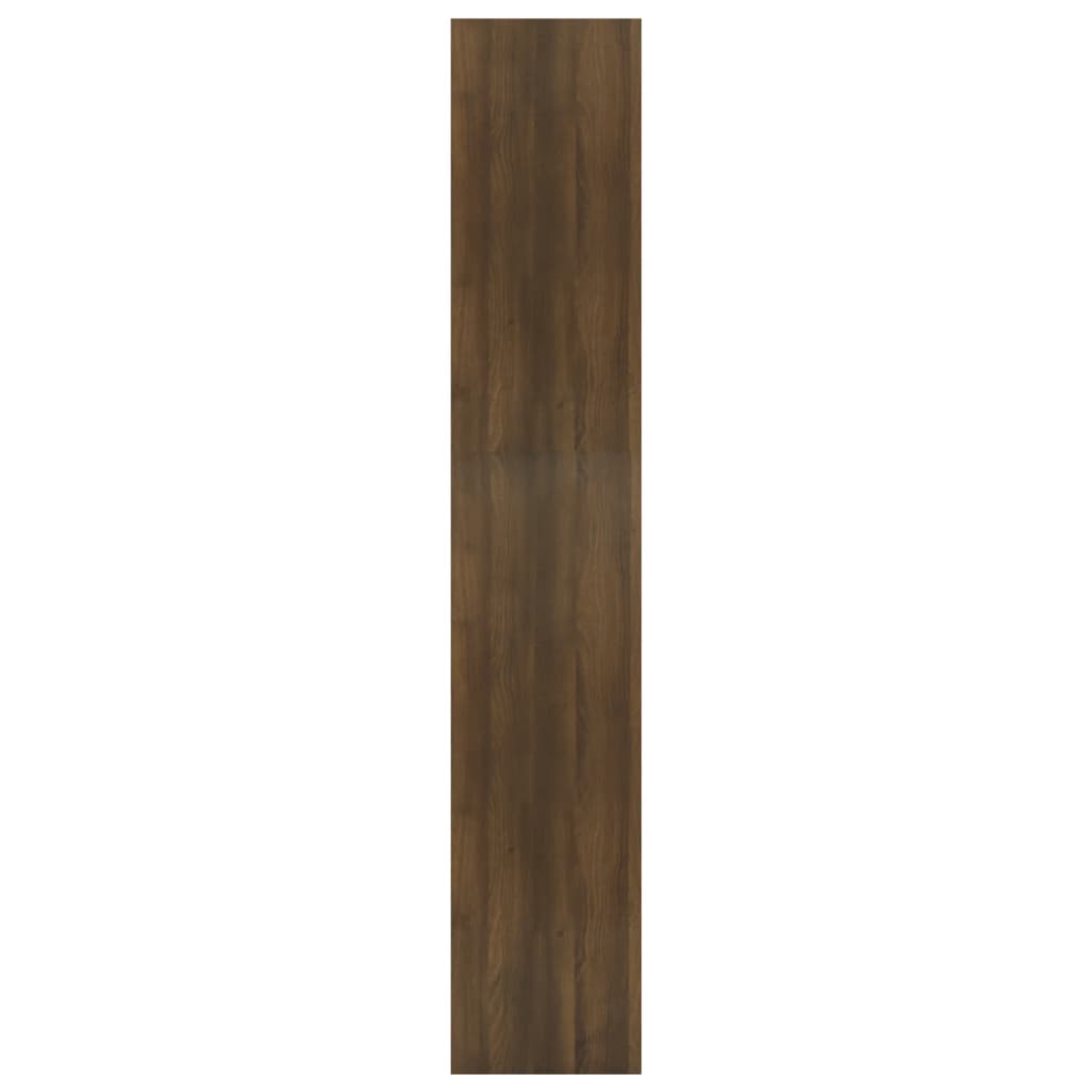 vidaXL Kirjahylly/tilanjakaja ruskea tammi 60x30x166 cm lastulevy