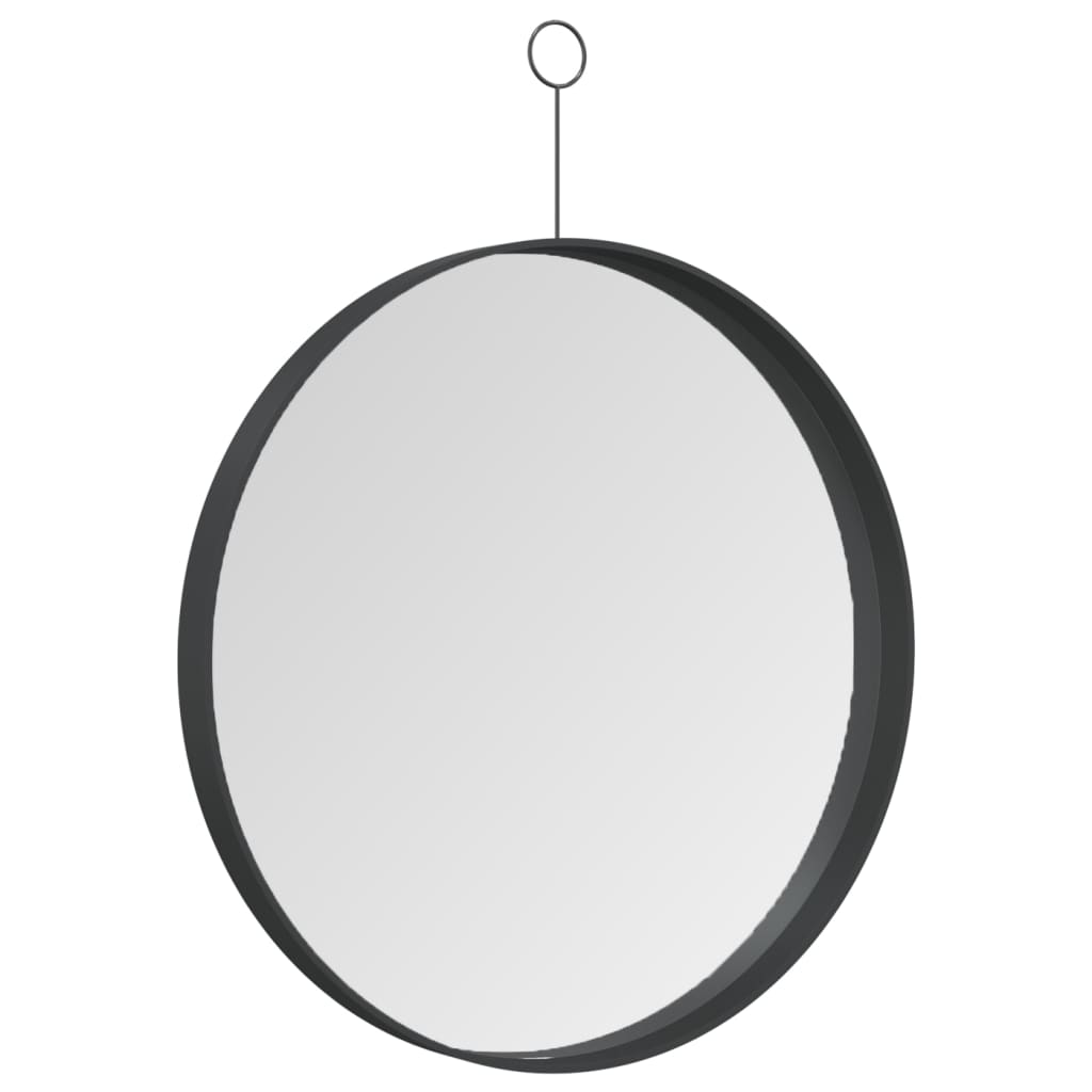vidaXL Riippuva peili koukulla 40 cm musta