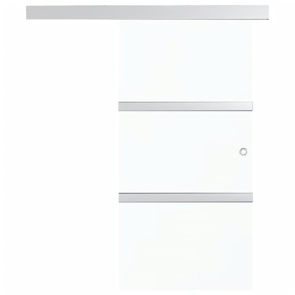 vidaXL Liukuovi soft-stopeilla ESG-lasi ja alumiini 76x205 cm