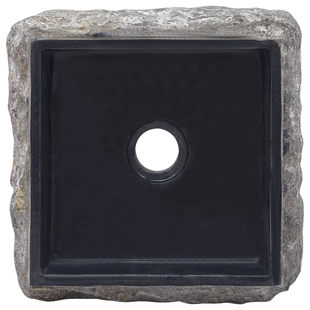 vidaXL Pesuallas musta 30x30x13 cm marmori