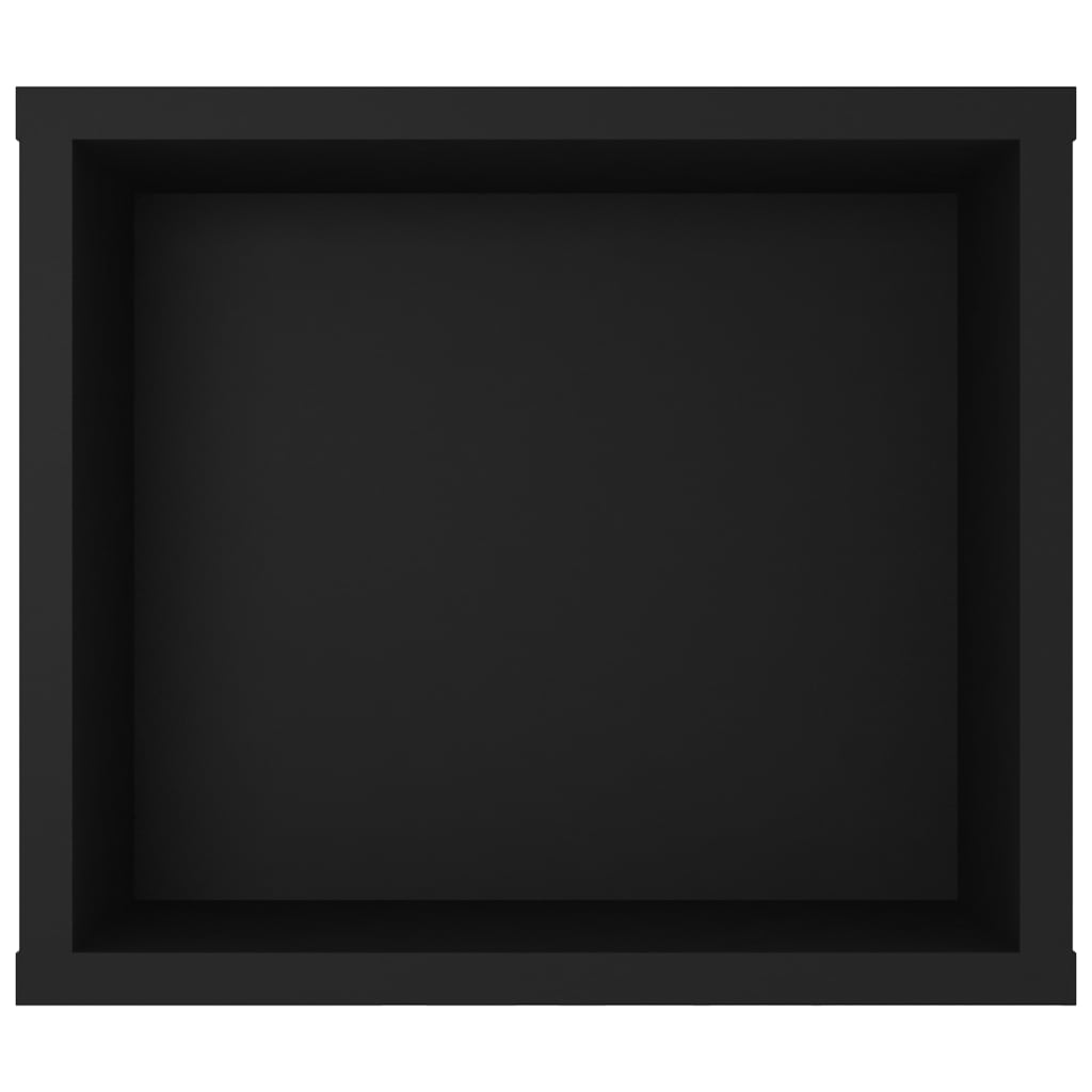 vidaXL Seinäkiinnitettävä TV-taso musta 100x30x26,5 cm lastulevy