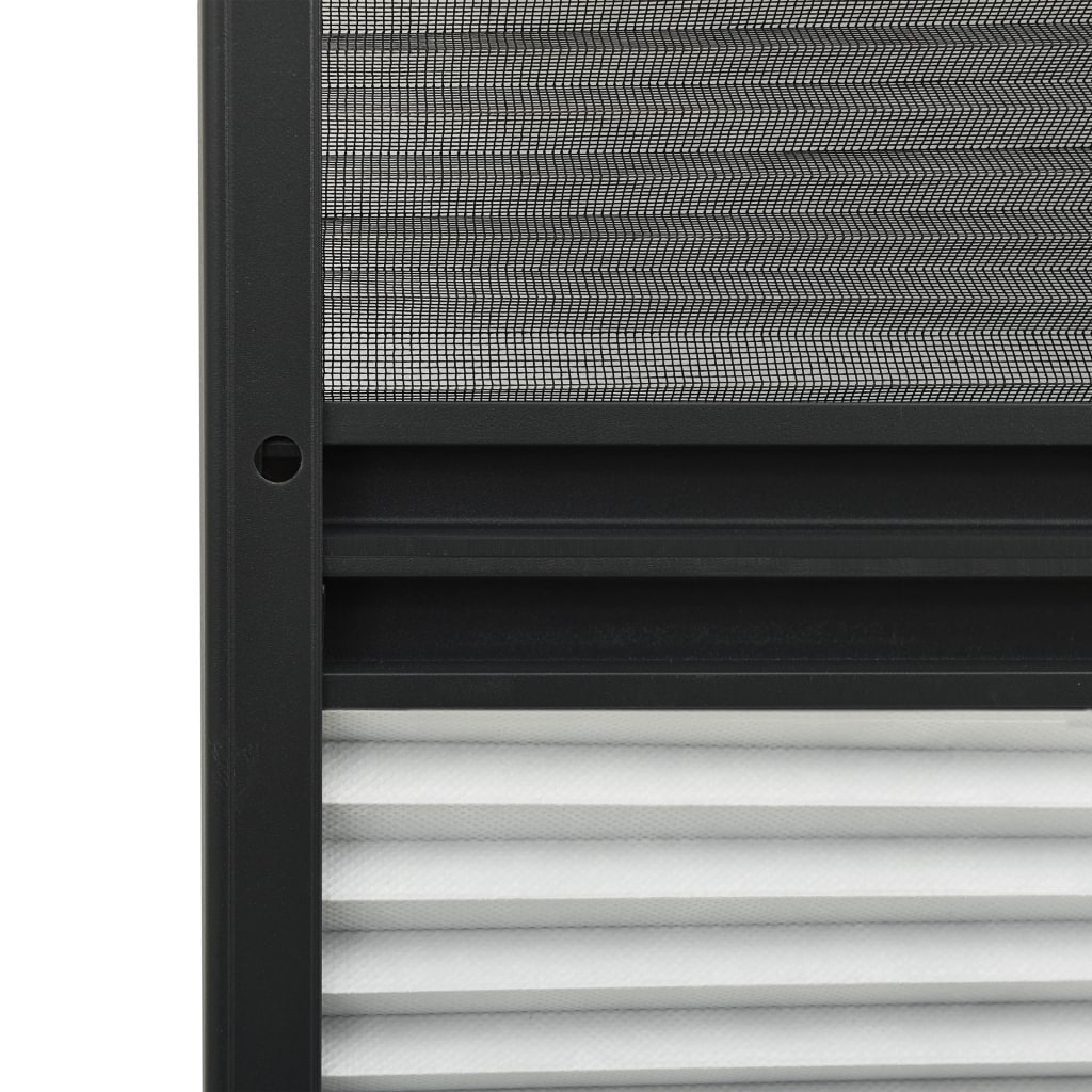 vidaXL Laskostettu hyönteisverkko/varjostin ikkunaan 80x100cm alumiini