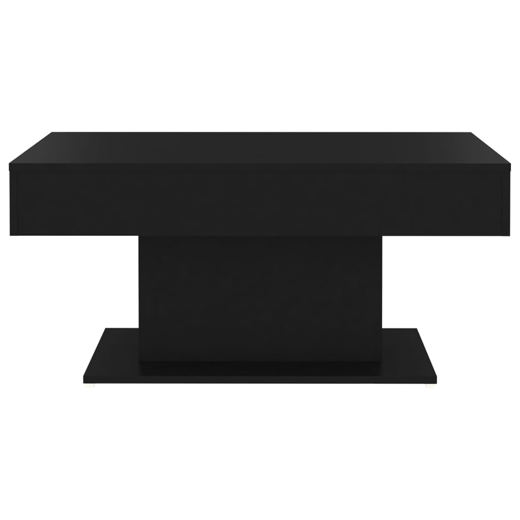 vidaXL Sohvapöytä musta 96x50x45 cm lastulevy