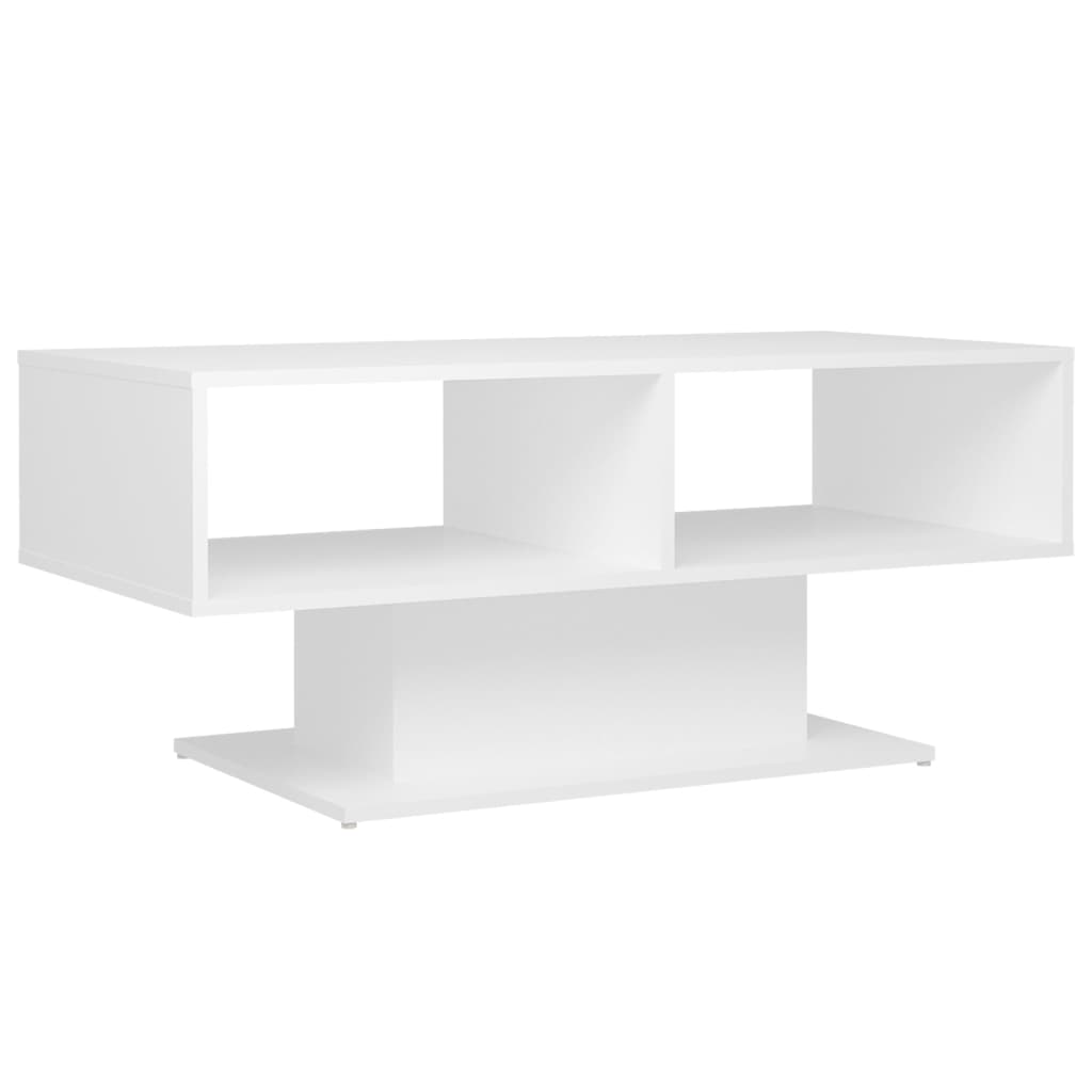 vidaXL Sohvapöytä valkoinen 103,5x50x44,5 cm lastulevy