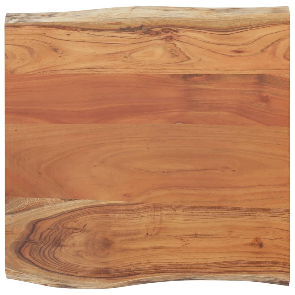 vidaXL Sivupöytä 40x40x2,5 cm täysi akasiapuu elävällä reunalla