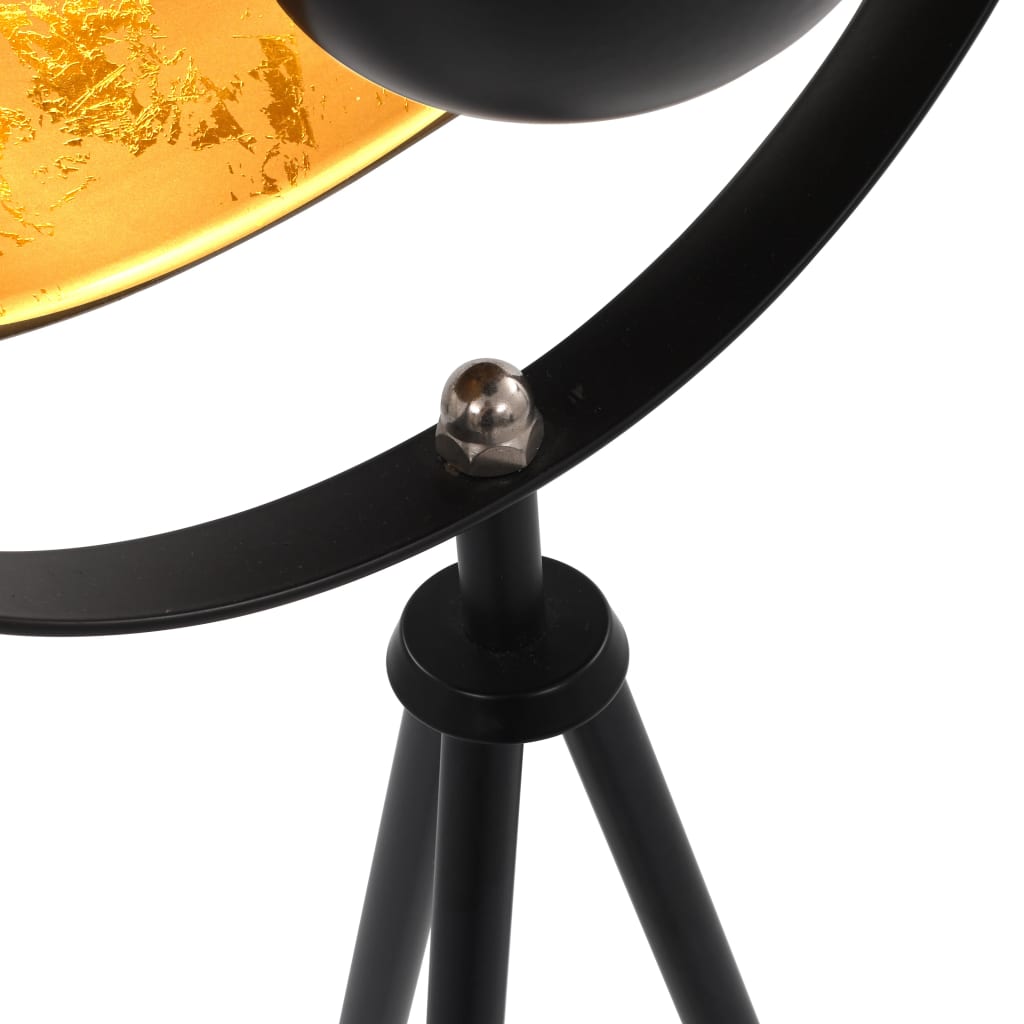 vidaXL Lattiavalaisin E27 musta ja kulta 31 cm