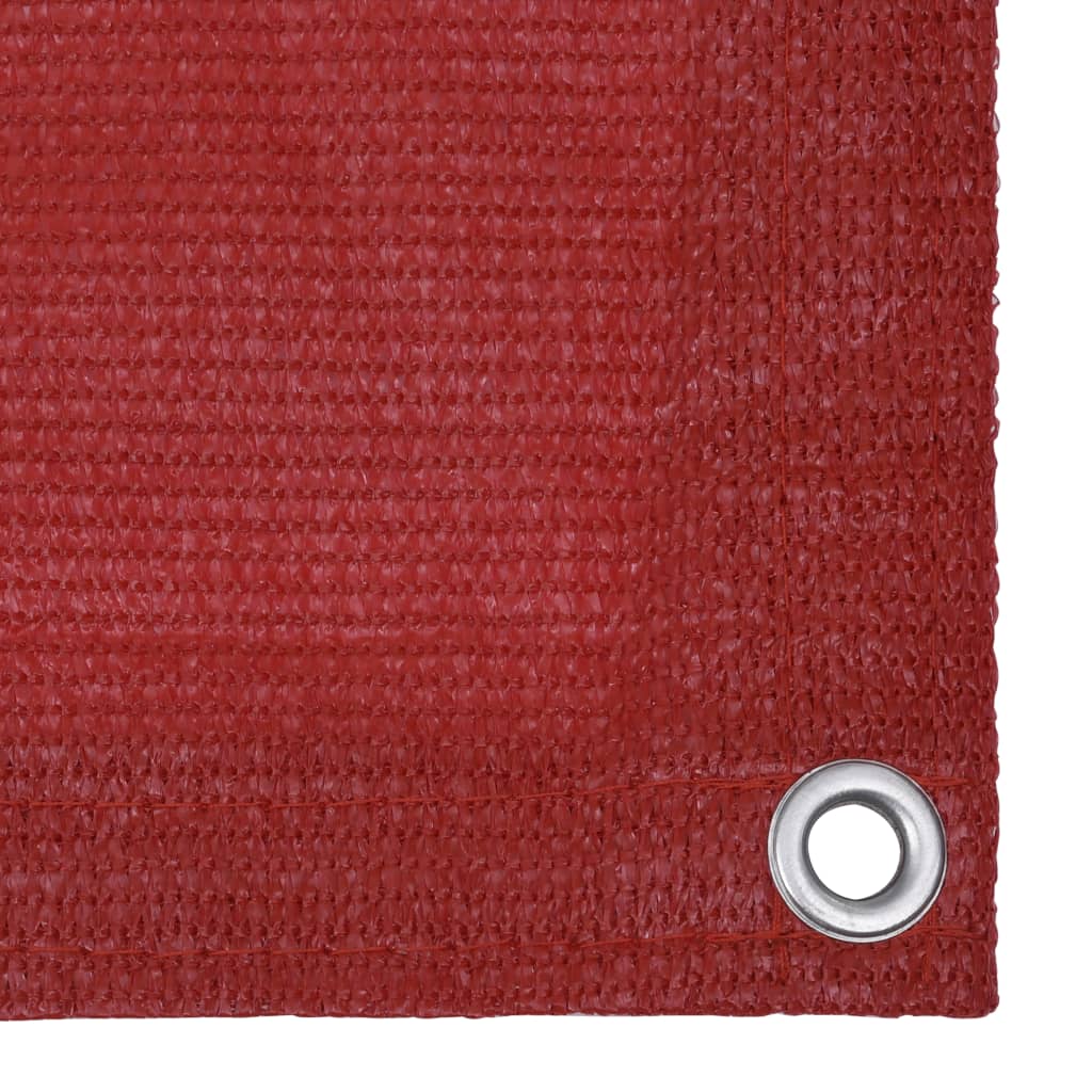 vidaXL Parvekkeen suoja punainen 120x600 cm HDPE