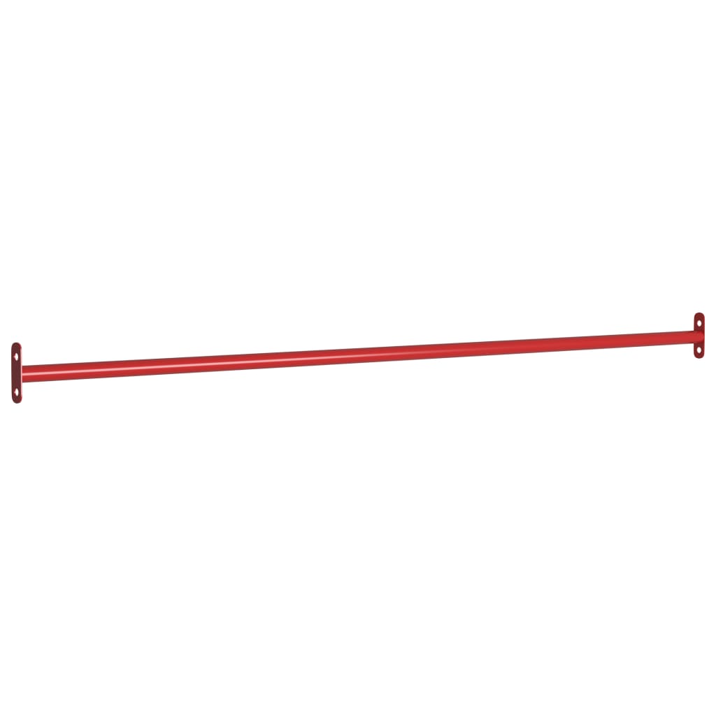 vidaXL Voimistelutanko 125 cm teräs punainen