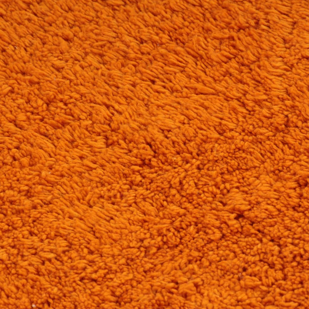 vidaXL Kylpyhuoneen mattosarja 2 osaa kangas oranssi