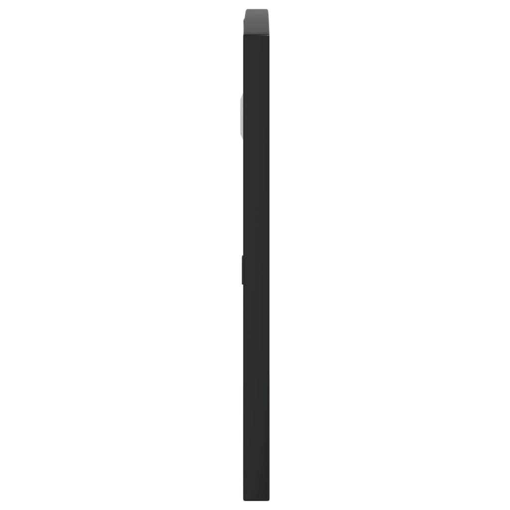 vidaXL Seinäpeili musta 60x30 cm kaari rauta