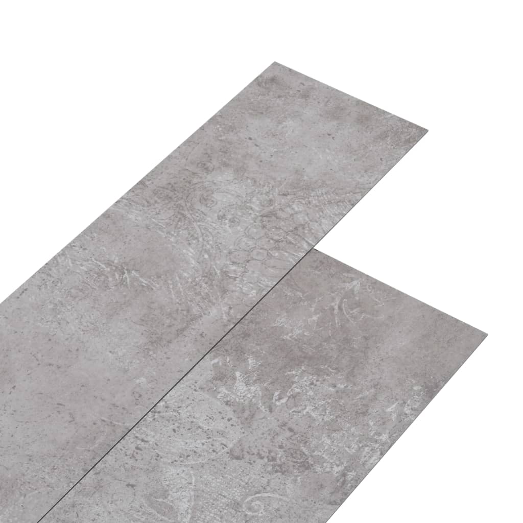vidaXL PVC-lattialankut 5,02 m² 2 mm itseliimautuva maanharmaa