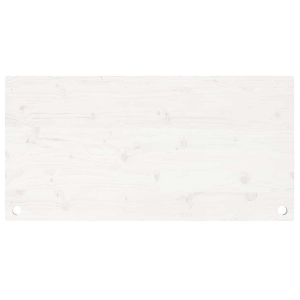 vidaXL Pöytälevy valkoinen 100x50x2,5 cm täysi mänty