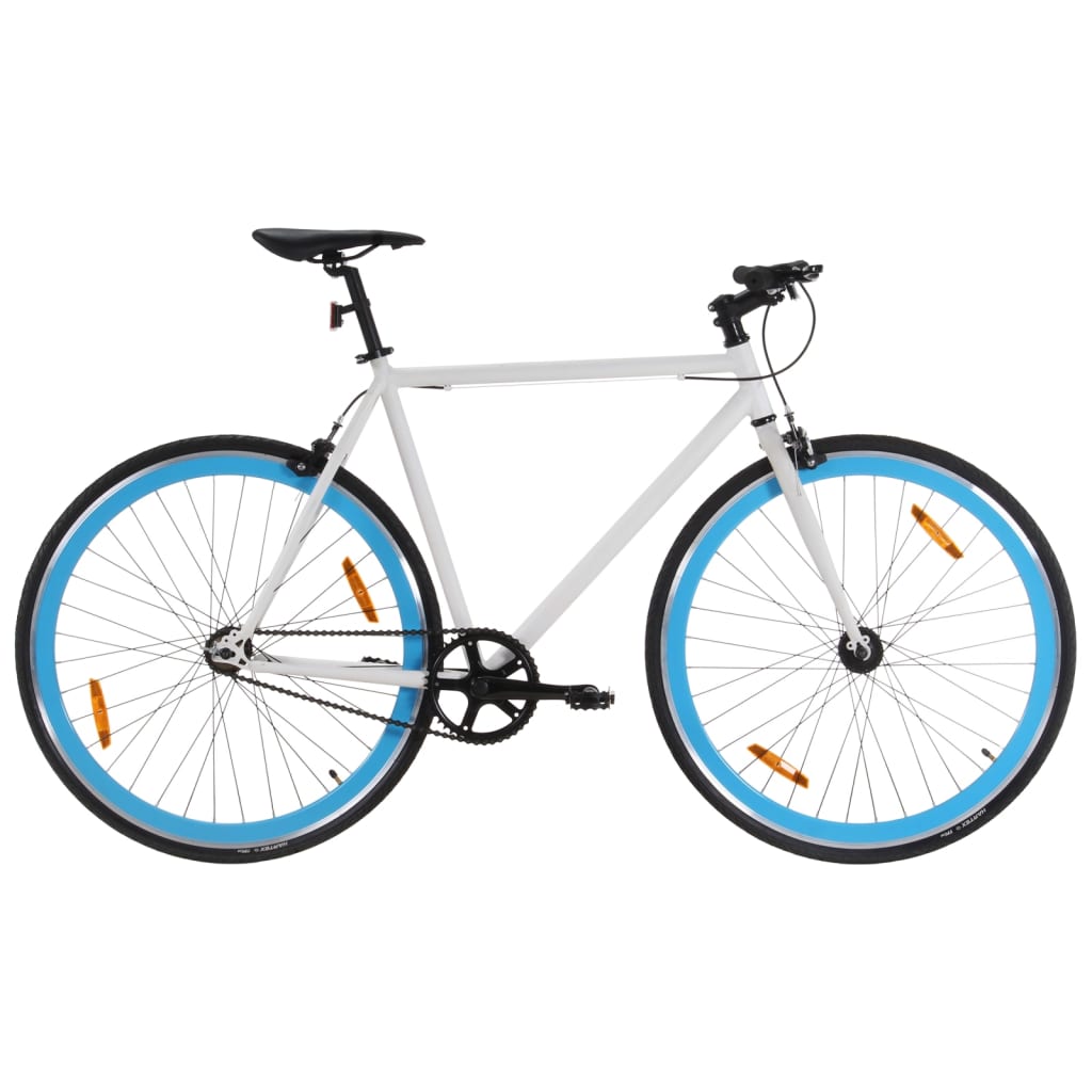 vidaXL Polkupyörä vaihteeton sinivalkoinen 700c 51 cm