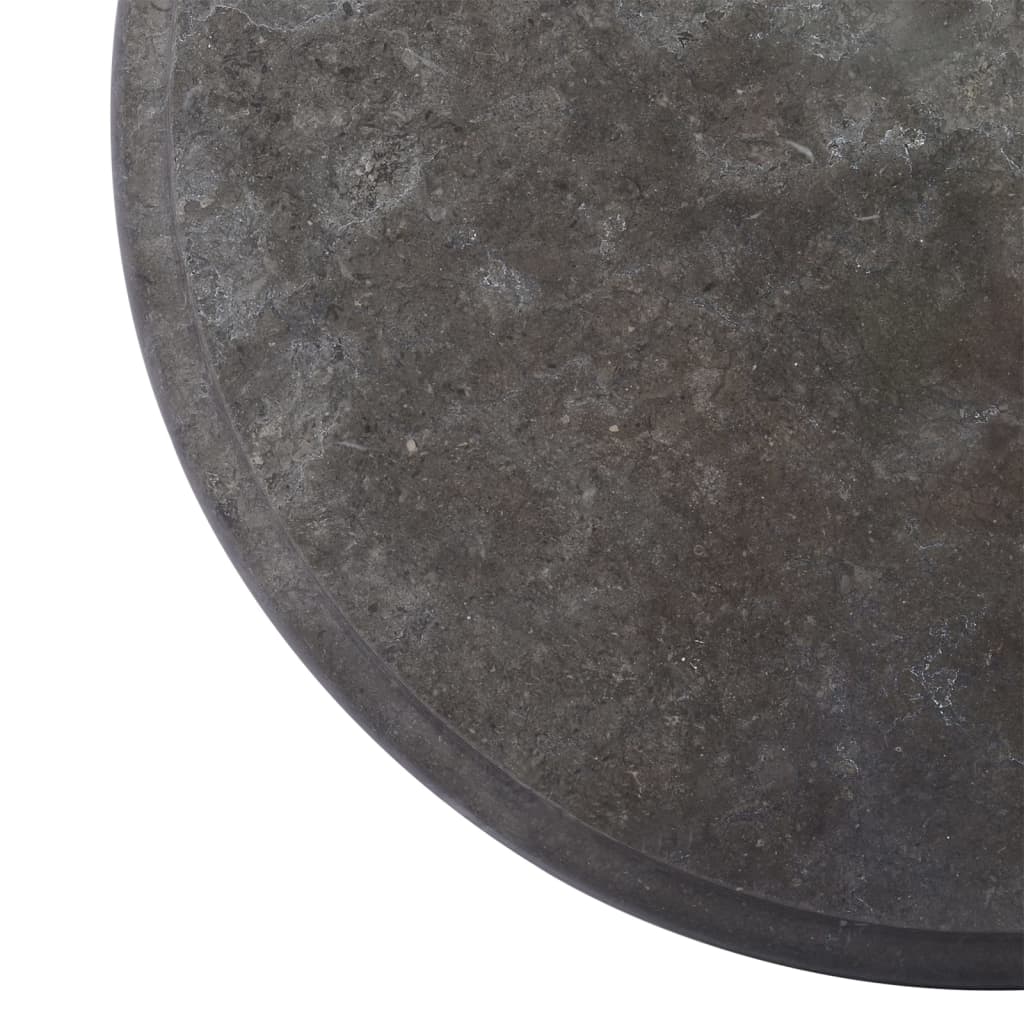 vidaXL Pöytälevy musta Ø40x2,5 cm marmori