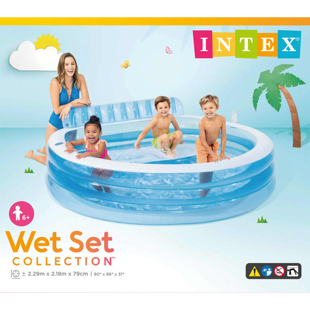 Intex Swim Center Ilmatäytteinen uima-allas Family Lounge Pool 56475NP
