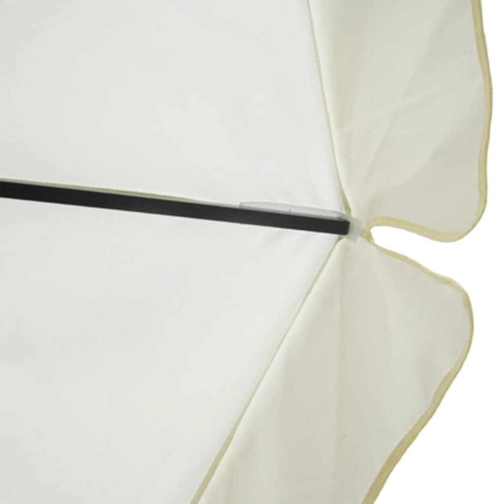vidaXL Aurinkovarjo alumiini Valkoinen 500 cm