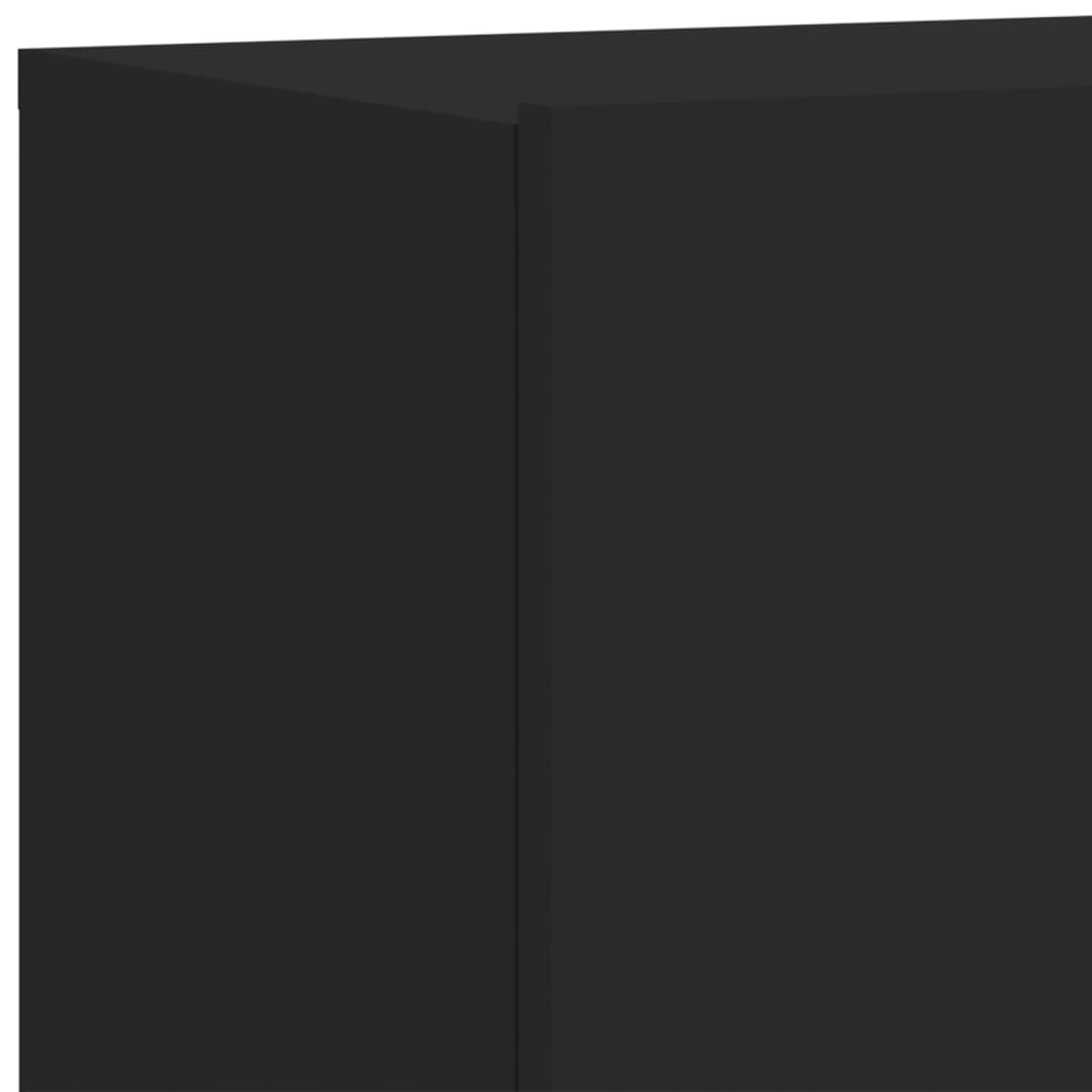 vidaXL TV-kaapit seinäkiinnitettävä 2 kpl musta 80x30x41 cm