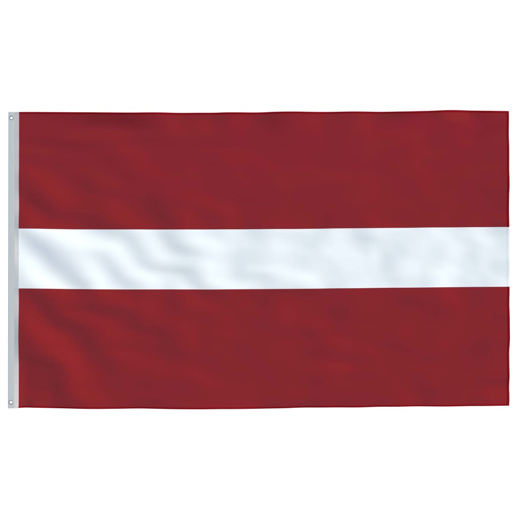 vidaXL Latvian lippu ja tanko alumiini 6,2 m