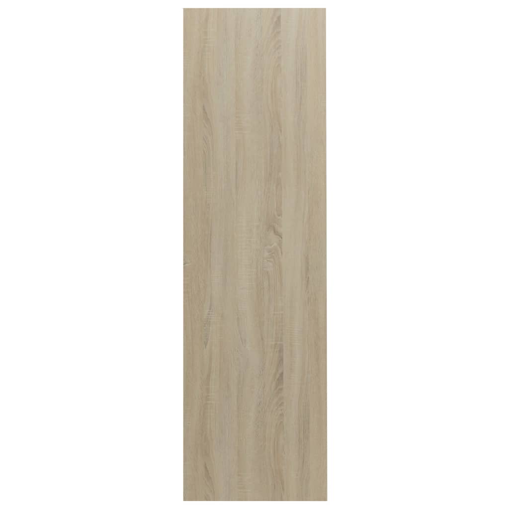 vidaXL Kirjahylly valkoinen/Sonoma tammi 97,5x29,5x100 cm tekninen puu