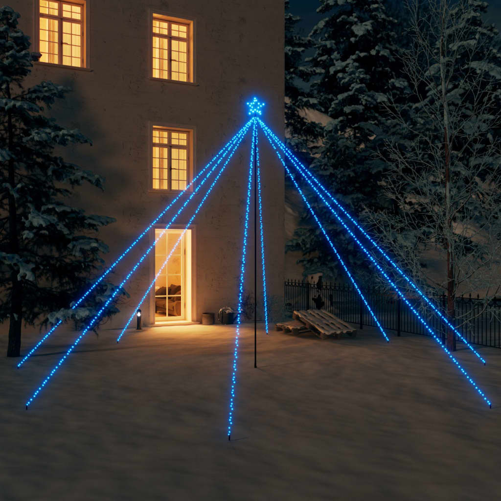 vidaXL Joulukuusen valot sisä-/ulkokäyttöön 800 x LED sininen 5 m