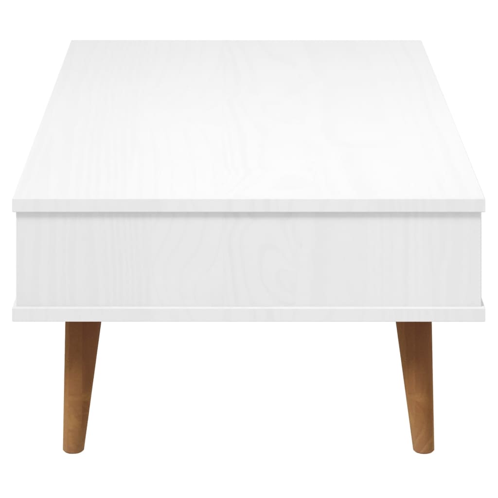 vidaXL Sohvapöytä MOLDE valkoinen 100x55x31 cm täysi mänty