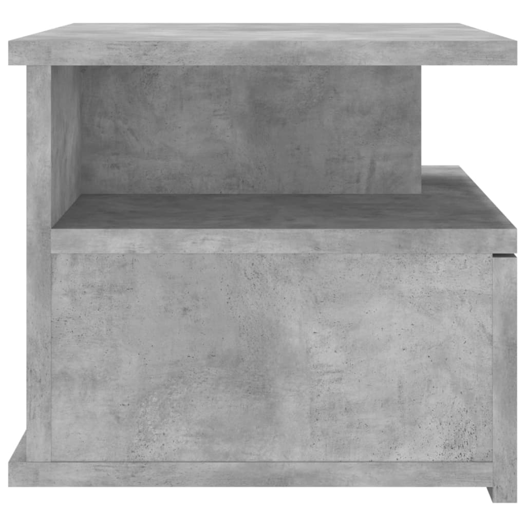 vidaXL Kelluva yöpöytä betoninharmaa 40x31x27 cm lastulevy