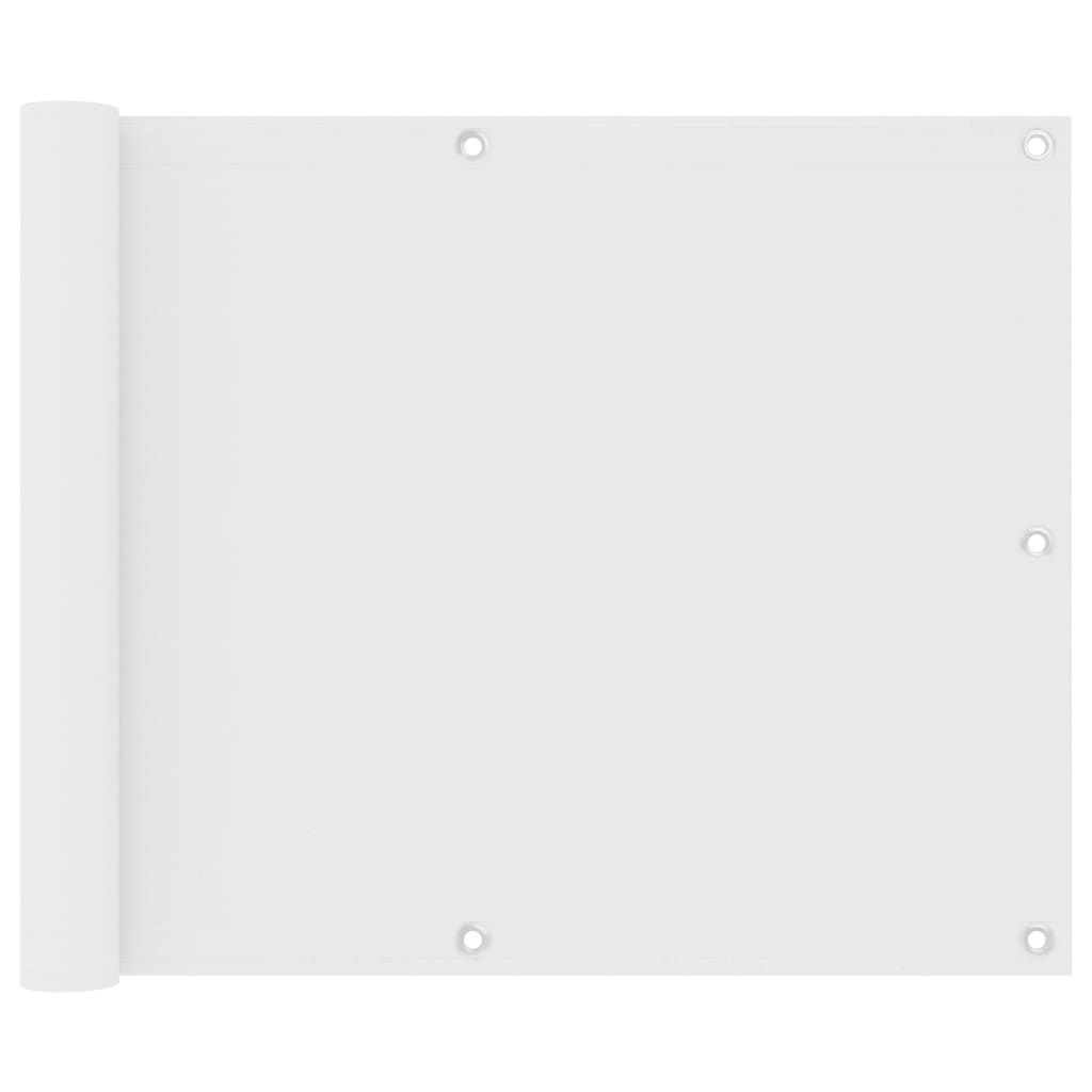 vidaXL Parvekkeen suoja valkoinen 75x300 cm Oxford kangas