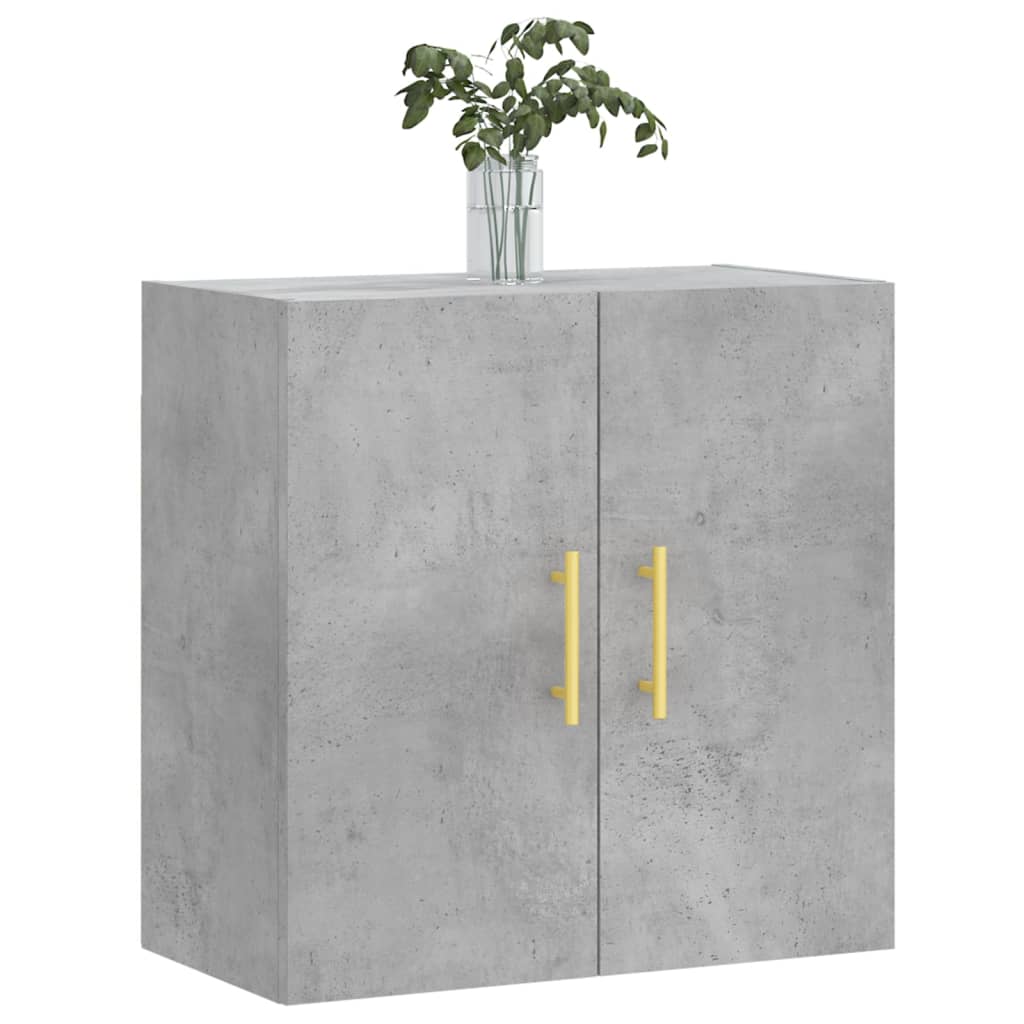 vidaXL Seinäkaappi betoninharmaa 60x31x60 cm tekninen puu
