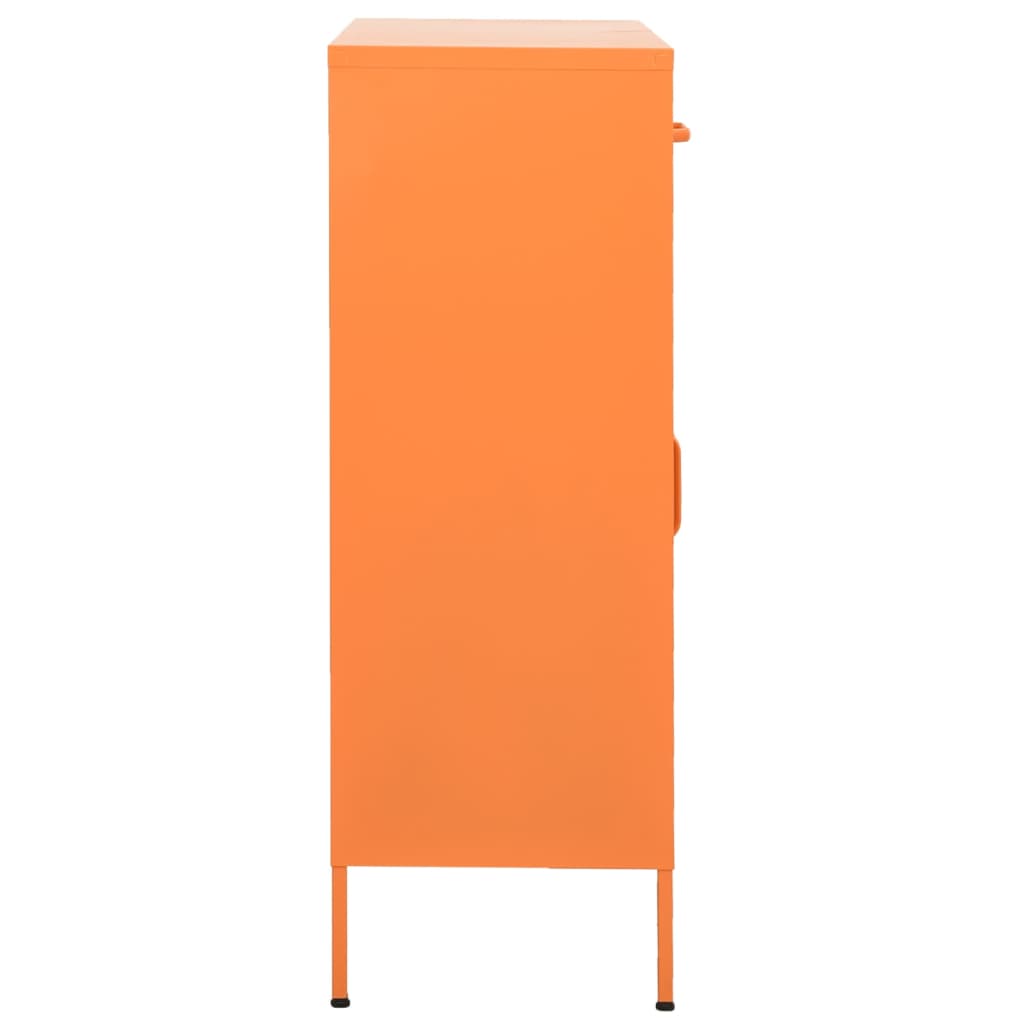 vidaXL Varastokaappi oranssi 80x35x101,5 cm teräs
