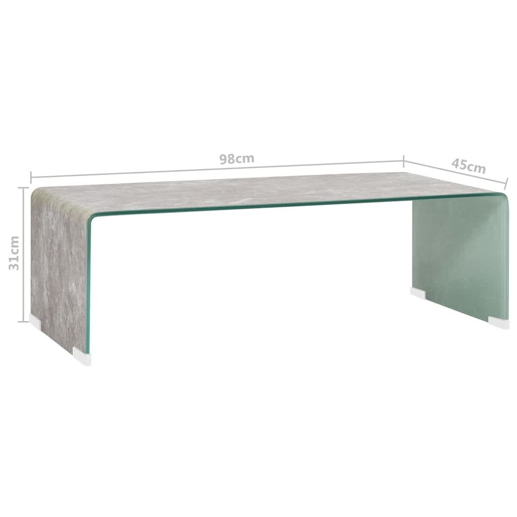 vidaXL Sohvapöytä ruskea marmori 98x45x31 cm karkaistu lasi