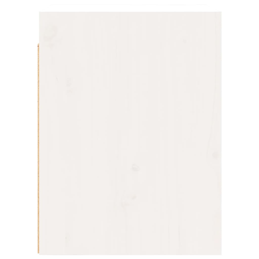 vidaXL Seinäkaappi valkoinen 30x30x40 cm täysi mänty