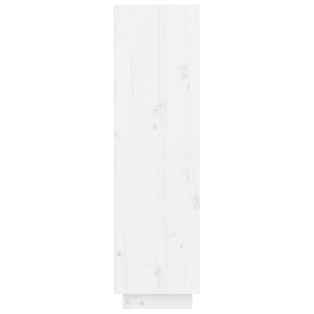 vidaXL Kenkäkaappi valkoinen 60x34x105 cm täysi mänty