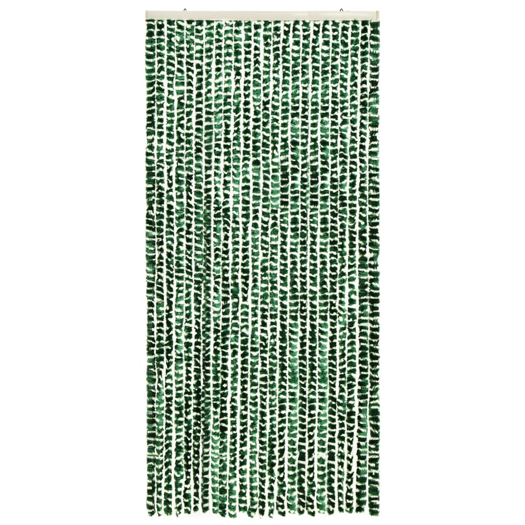 vidaXL Hyönteisverho vihreä ja valkoinen 100x220 cm Chenille