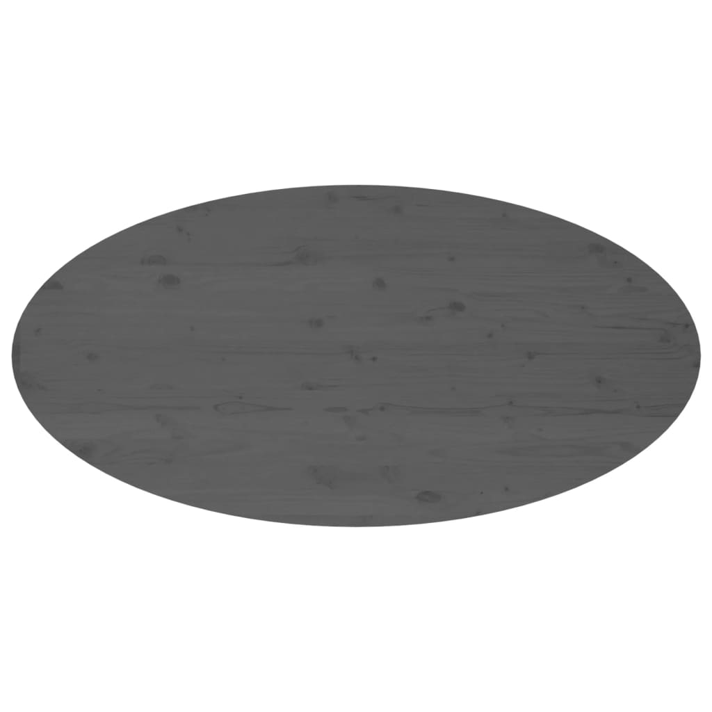 vidaXL Sohvapöytä harmaa 110x55x45 cm täysi mänty