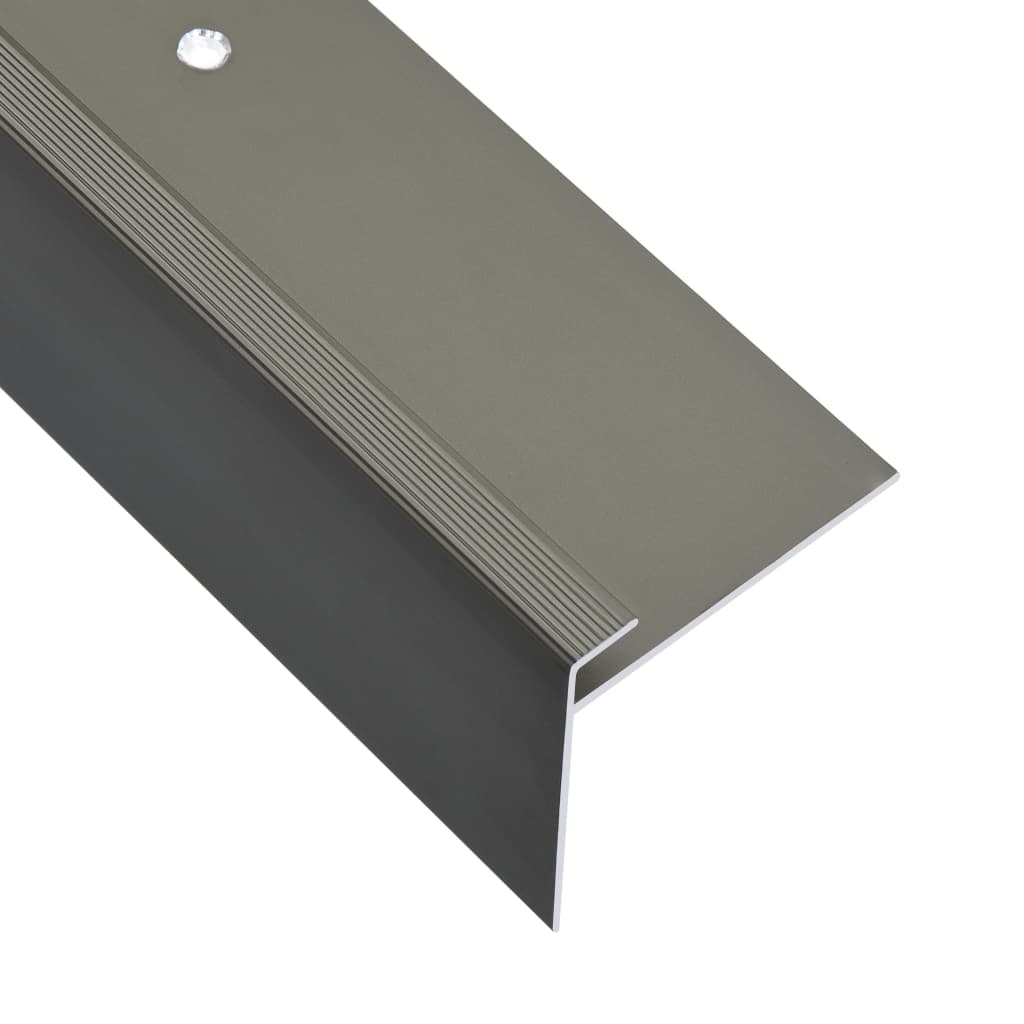 vidaXL F-muotoiset portaikon suojukset 15 kpl alumiini 100 cm ruskea