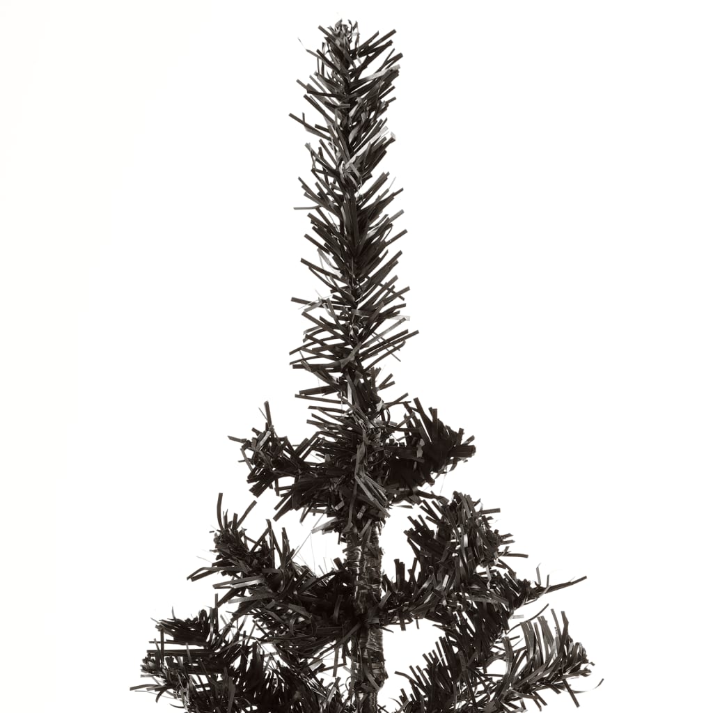 vidaXL Ohut joulukuusi musta 120 cm