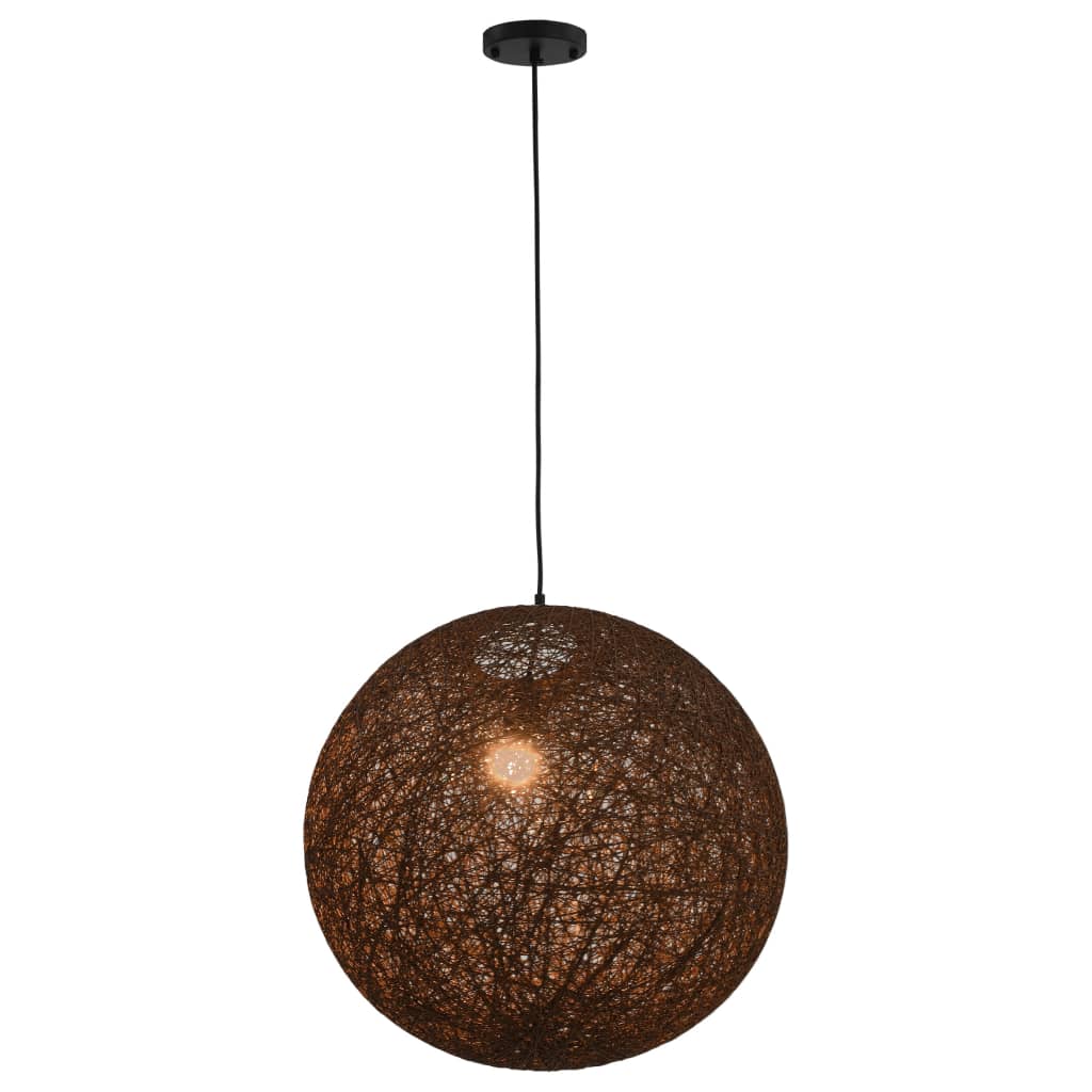 vidaXL Roikkuva lamppu ruskea pallo 55 cm E27