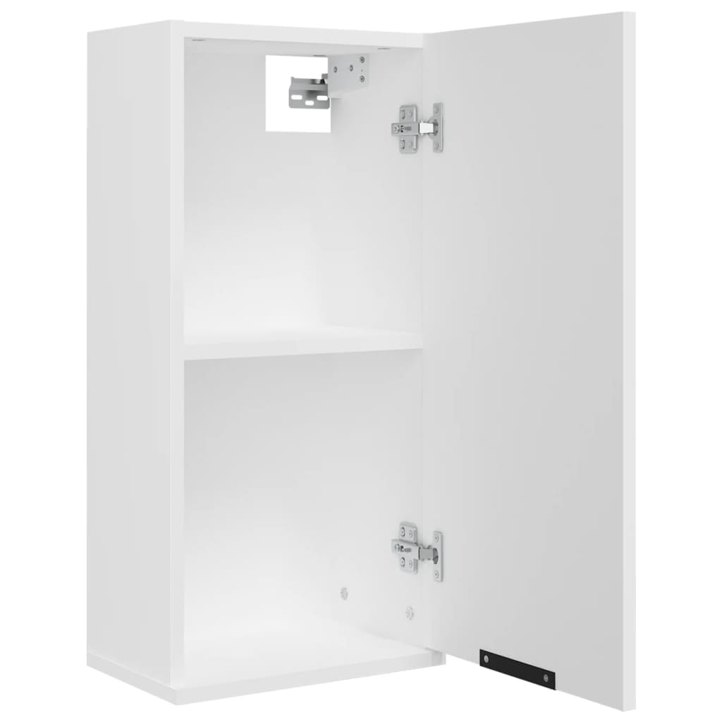 vidaXL Seinäkiinnitettävä kylpyhuoneen kaappi valkoinen 32x20x67 cm