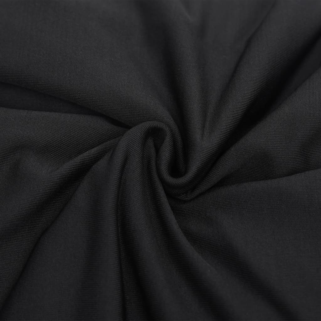 vidaXL Joustava 2-istuttavan sohvan päällinen musta polyesteri jersey