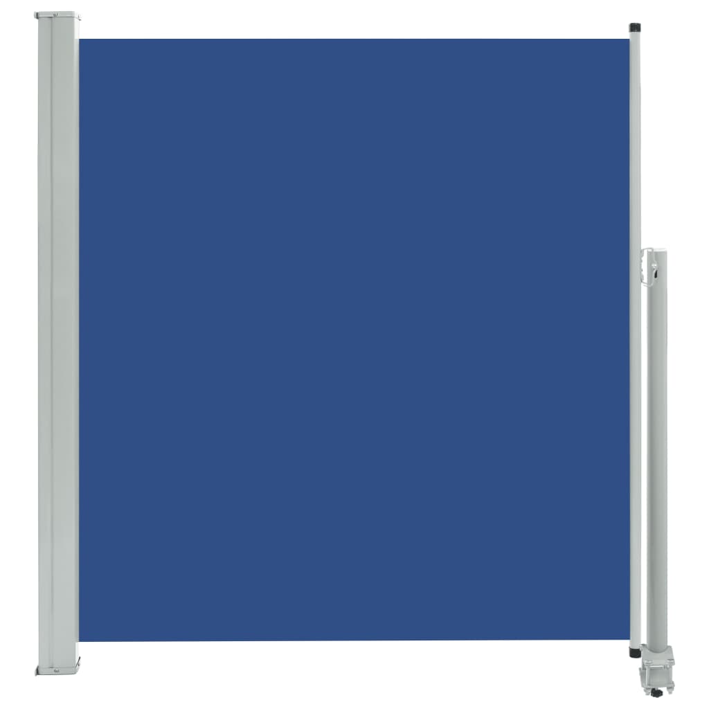 vidaXL Sisäänvedettävä terassin sivumarkiisi 140 x 300 cm sininen
